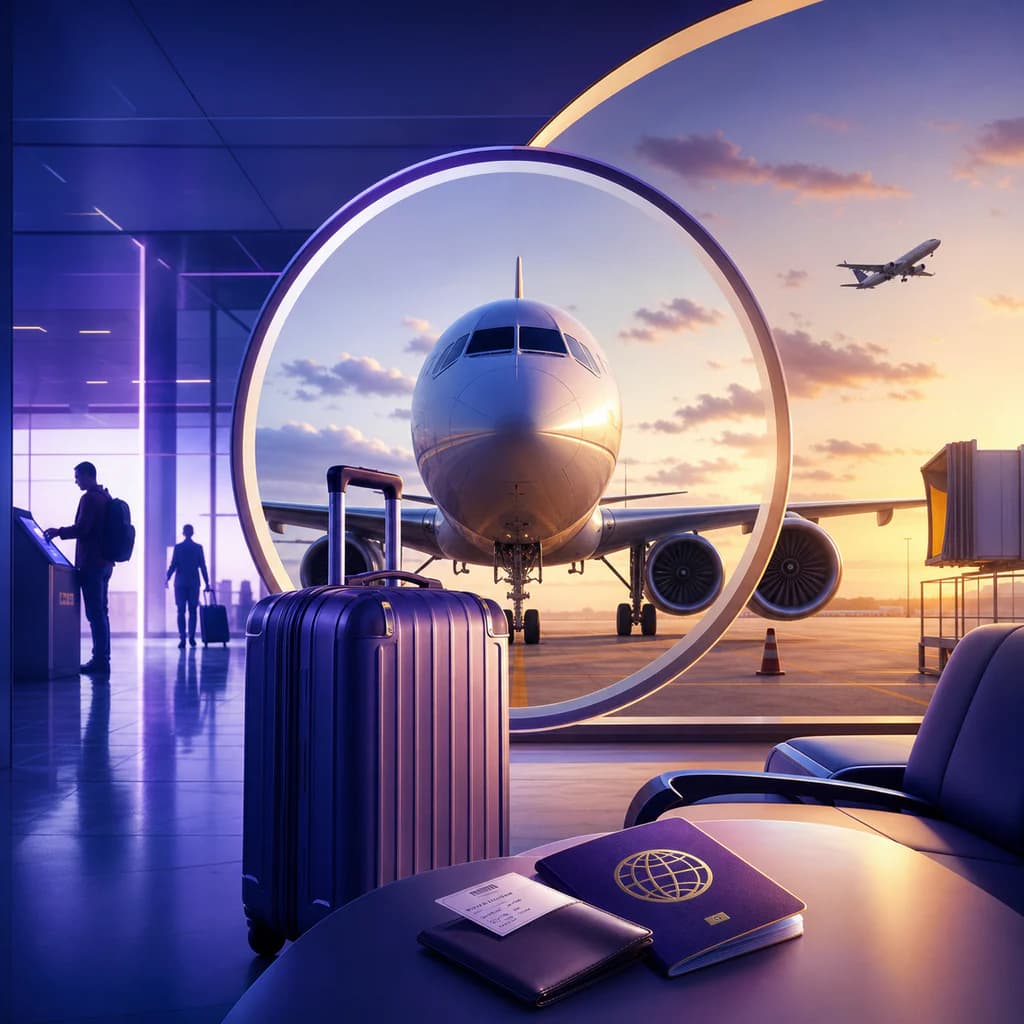Airport & Flying Vocabulary - Learn B1 English with quiz