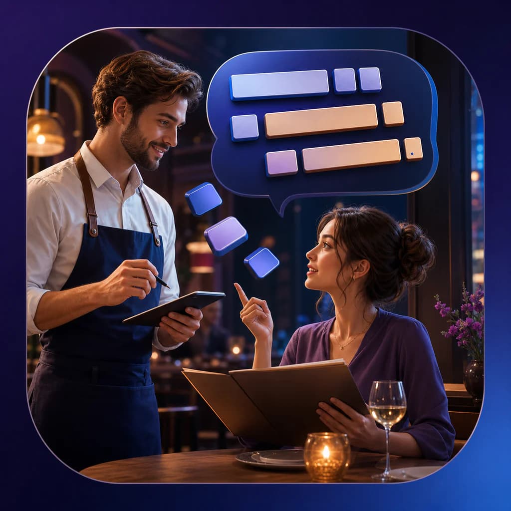 Restaurant Ordering: Word Box - Learn A2 English with word box fill